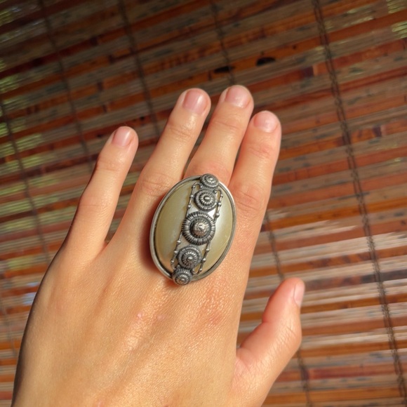 Jan Michael San Francisco silver 925 ring large. Adjustable size. - Picture 4 of 13